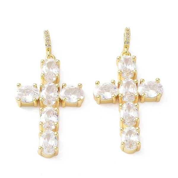 PandaHall Brass Cubic Zirconia Pendant, Long-Lasting Plated, Cross, Lead Free & Cadmium Free, Real 18K Gold Plated, 31x20x5mm, Hole: 2.5x4mm..., Clear
PandaHall Brass Cubic Zirconia Pendant, Long-Lasting Plated, Cross, Lead Free & Cadmium Free, Real 18K Gold Plated, 31x20x5mm, Hole: 2.5x4mm..., Clear