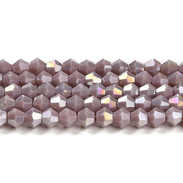 PandaHall Opaque Solid Color Electroplate Glass Beads Strands, AB Color Plated, Faceted, Bicone, Medium Purple, 4x4mm, Hole: 0.8mm, about...
PandaHall Opaque Solid Color Electroplate Glass Beads Strands, AB Color Plated, Faceted, Bicone, Medium Purple, 4x4mm, Hole: 0.8mm, about...
