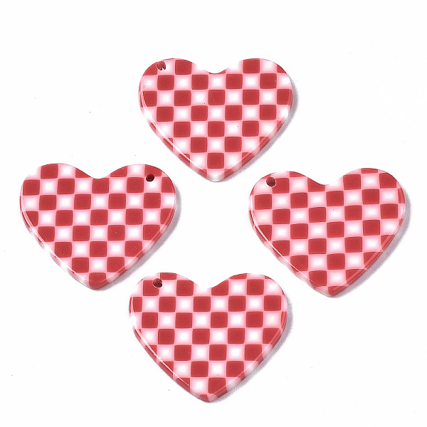 PandaHall Opaque Cellulose Acetate(Resin) Pendants, Heart with Grid Pattern, Red, 23.5x27.5x2.5mm, Hole: 1.4mm Cellulose Acetate Heart Red
PandaHall Opaque Cellulose Acetate(Resin) Pendants, Heart with Grid Pattern, Red, 23.5x27.5x2.5mm, Hole: 1.4mm Cellulose Acetate Heart Red