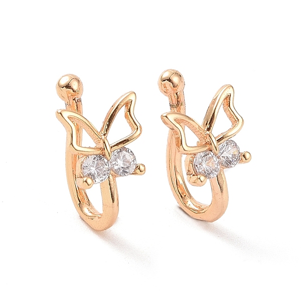 PandaHall Clear Cubic Zirconia Hollow Butterfly Cuff Earrings, Brass Non-piercing Jewelry for Women, Real 18K Gold Plated, 11x7x6mm Cubic...
PandaHall Clear Cubic Zirconia Hollow Butterfly Cuff Earrings, Brass Non-piercing Jewelry for Women, Real 18K Gold Plated, 11x7x6mm Cubic...