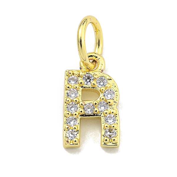 PandaHall Letter Brass Micro Pave Clear Cubic Zirconia Pendants, Jump Ring, Real 18K Gold Plated, Letter R, 9x5x1.8mm, Jump Ring: 5x0.9mm...
PandaHall Letter Brass Micro Pave Clear Cubic Zirconia Pendants, Jump Ring, Real 18K Gold Plated, Letter R, 9x5x1.8mm, Jump Ring: 5x0.9mm...
