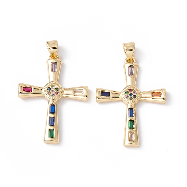 PandaHall Rack Plating Brass Micro Pave Colorful Cubic Zirconia Pendants, Cadmium Free & Nickel Free & Lead Free, Cross, Real 18K Gold...
PandaHall Rack Plating Brass Micro Pave Colorful Cubic Zirconia Pendants, Cadmium Free & Nickel Free & Lead Free, Cross, Real 18K Gold...