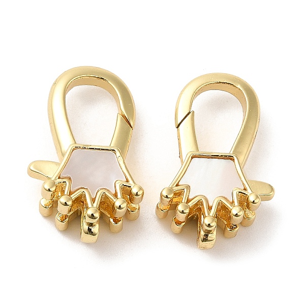 PandaHall Rack Plating Brass Lobster Claw Clasps, with Shell, Cadmium Free & Lead Free, Real 18K Gold Plated, Long-Lasting Plated, Crown...
PandaHall Rack Plating Brass Lobster Claw Clasps, with Shell, Cadmium Free & Lead Free, Real 18K Gold Plated, Long-Lasting Plated, Crown...