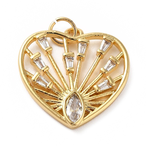 PandaHall Rack Plating Brass Micro Pave Cubic Zirconia Pendants, Real 18K Gold Plated, Long-Lasting Plated, Lead Free & Cadmium Free, Heart..., Clear
PandaHall Rack Plating Brass Micro Pave Cubic Zirconia Pendants, Real 18K Gold Plated, Long-Lasting Plated, Lead Free & Cadmium Free, Heart..., Clear