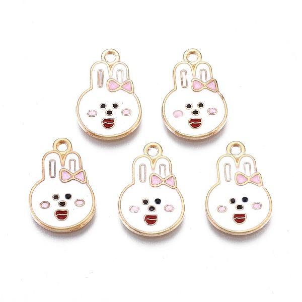 PandaHall Alloy Enamel Pendants, Cadmium Free & Nickel Free & Lead Free, Light Gold, Rabbit, Pearl Pink, 17x11.5x1.5mm, Hole: 1.6mm...
PandaHall Alloy Enamel Pendants, Cadmium Free & Nickel Free & Lead Free, Light Gold, Rabbit, Pearl Pink, 17x11.5x1.5mm, Hole: 1.6mm...