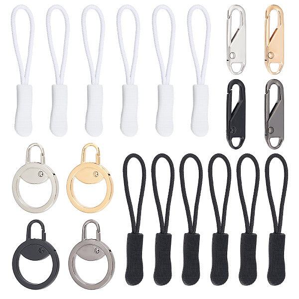 PandaHall Gorgecraft 8Pcs 4 Colors 2 Style Alloy Zipper Pull Tabs, and 20Pcs 2 Colors Plastic Zipper Puller with Strap, for Garment..., Multicolor
PandaHall Gorgecraft 8Pcs 4 Colors 2 Style Alloy Zipper Pull Tabs, and 20Pcs 2 Colors Plastic Zipper Puller with Strap, for Garment..., Multicolor
