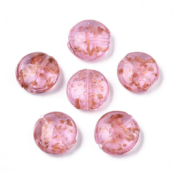 PandaHall Handmade Gold Sand Lampwork Beads, Flat Round, Pearl Pink, 28.5x13mm, Hole: 1.8mm Lampwork Flat Round
PandaHall Handmade Gold Sand Lampwork Beads, Flat Round, Pearl Pink, 28.5x13mm, Hole: 1.8mm Lampwork Flat Round