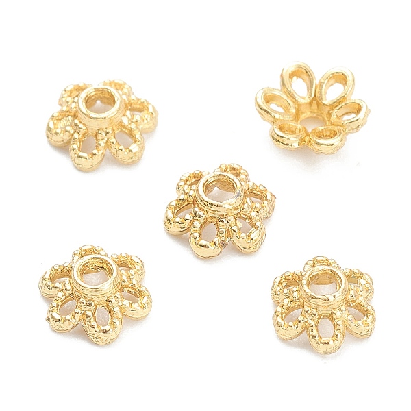 PandaHall Rack Plating Alloy Flower Bead Caps, 6-Petal, Lead Free & Cadmium Free, Long-Lasting Plated, Real 18K Gold Plated, 5.5x6.2x2.5mm...
PandaHall Rack Plating Alloy Flower Bead Caps, 6-Petal, Lead Free & Cadmium Free, Long-Lasting Plated, Real 18K Gold Plated, 5.5x6.2x2.5mm...