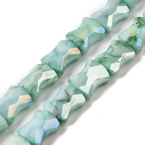 PandaHall Electroplate Glass Beads Strands, Rainbow Plated, Faceted, Bamboo, Medium Aquamarine, 11x8.5x5.5mm, Hole: 1.4mm, about...
PandaHall Electroplate Glass Beads Strands, Rainbow Plated, Faceted, Bamboo, Medium Aquamarine, 11x8.5x5.5mm, Hole: 1.4mm, about...