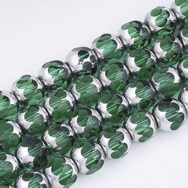 PandaHall Electroplate Glass Beads Strands, Half Silver Plated, Faceted, Round, Green, 8~8.5x7~8mm, Hole: 1mm, about 40pcs/strand, 11.8 inch...
PandaHall Electroplate Glass Beads Strands, Half Silver Plated, Faceted, Round, Green, 8~8.5x7~8mm, Hole: 1mm, about 40pcs/strand, 11.8 inch...