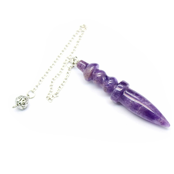 PandaHall Natural Amethyst Dowsing Pendulum Big Pendants, Cone Charm, Reiki Wicca Witchcraft Balancing Pointed Pendant Pendulum, 885mm...
PandaHall Natural Amethyst Dowsing Pendulum Big Pendants, Cone Charm, Reiki Wicca Witchcraft Balancing Pointed Pendant Pendulum, 885mm...