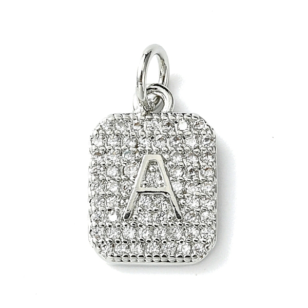 PandaHall Rack Plating Brass Micro Pave Clear Cubic Zirconia Charms, Long-Lasting Plated, Lead Free & Cadmium Free, Rectangle with Letter...
PandaHall Rack Plating Brass Micro Pave Clear Cubic Zirconia Charms, Long-Lasting Plated, Lead Free & Cadmium Free, Rectangle with Letter...