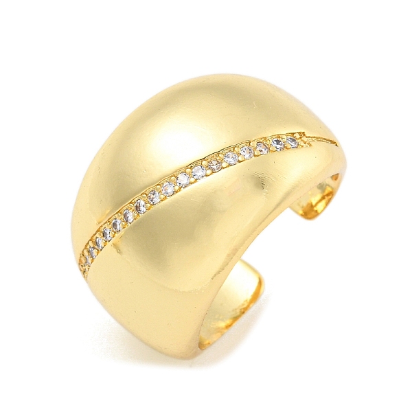 PandaHall Clear Cubic Zirconia Wide Open Cuff Ring, Brass Finger Rings for Women, Real 16K Gold Plated, 15.5mm Brass+Cubic Zirconia Clear
PandaHall Clear Cubic Zirconia Wide Open Cuff Ring, Brass Finger Rings for Women, Real 16K Gold Plated, 15.5mm Brass+Cubic Zirconia Clear
