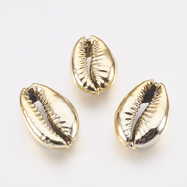 PandaHall Electroplated Shell Beads, Cowrie Shells, Golden, 21~25x15~17x7~8mm Other Sea Shell Shell Shape
PandaHall Electroplated Shell Beads, Cowrie Shells, Golden, 21~25x15~17x7~8mm Other Sea Shell Shell Shape