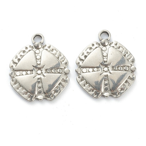 PandaHall 304 Stainless Steel Pendants, Clover, Stainless Steel Color, 16.5x14.5x2mm, Hole: 1.8mm 304 Stainless Steel Clover
PandaHall 304 Stainless Steel Pendants, Clover, Stainless Steel Color, 16.5x14.5x2mm, Hole: 1.8mm 304 Stainless Steel Clover