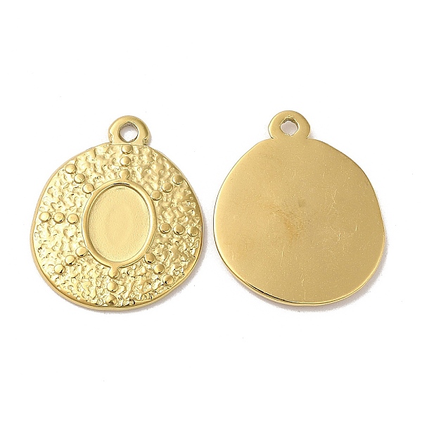 PandaHall Ion Plating(IP) 304 Stainless Steel Pendant Cabochon Settings, Oval Charms, Real 18K Gold Plated, Tray: 8x6mm, 21x17.5x1.5mm, Hole...
PandaHall Ion Plating(IP) 304 Stainless Steel Pendant Cabochon Settings, Oval Charms, Real 18K Gold Plated, Tray: 8x6mm, 21x17.5x1.5mm, Hole...