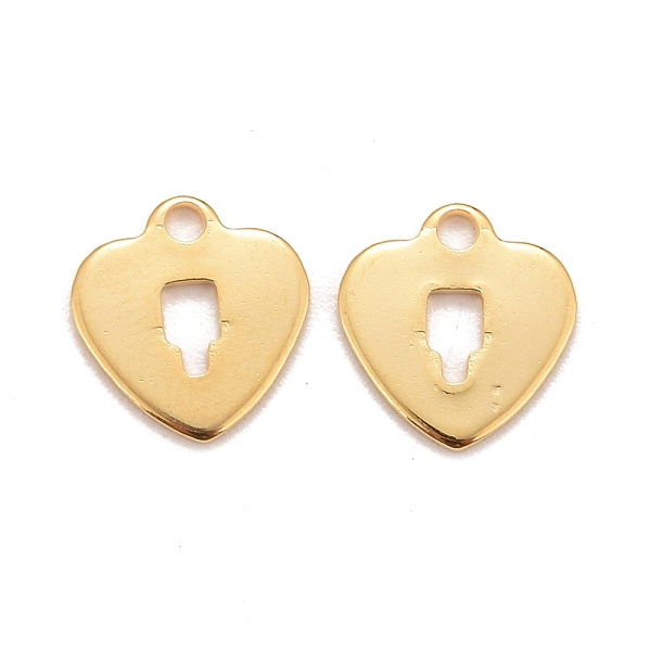 PandaHall 201 Stainless Steel Charms, Stamping Blank Tag, Heart Lock, Real 24k Gold Plated, 10x9.5x0.8mm, Hole: 1.4mm 201 Stainless Steel...
PandaHall 201 Stainless Steel Charms, Stamping Blank Tag, Heart Lock, Real 24k Gold Plated, 10x9.5x0.8mm, Hole: 1.4mm 201 Stainless Steel...