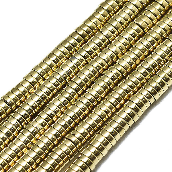 PandaHall Electroplate Non-magnetic Synthetic Hematite Beads Strands, Heishi Beads, Flat Round/Disc, Real 18K Gold Plated, 3x1mm, Hole: 1mm...
PandaHall Electroplate Non-magnetic Synthetic Hematite Beads Strands, Heishi Beads, Flat Round/Disc, Real 18K Gold Plated, 3x1mm, Hole: 1mm...