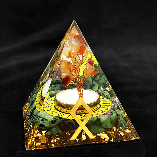 PandaHall Viking Rune Symbol-Estate Orgonite Pyramid Resin Display Decorations, with Natural Ruby in Zoisite Chips Inside, for Home Office...
PandaHall Viking Rune Symbol-Estate Orgonite Pyramid Resin Display Decorations, with Natural Ruby in Zoisite Chips Inside, for Home Office...