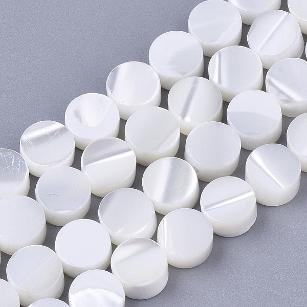 PandaHall Trochus Shell Beads Strands, Flat Round, Creamy White, 6.5x3.5mm, Hole: 1mm, about 63~64pcs/Strand, 15.35 inch~15.63 inch Trochus...
PandaHall Trochus Shell Beads Strands, Flat Round, Creamy White, 6.5x3.5mm, Hole: 1mm, about 63~64pcs/Strand, 15.35 inch~15.63 inch Trochus...