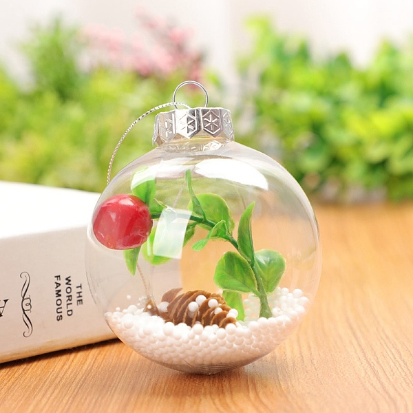 PandaHall Transparent Plastic Fillable Ball Pendants Decorations, with Red Fruit inside, Christmas Tree Hanging Ornament, Clear, 80mm...
PandaHall Transparent Plastic Fillable Ball Pendants Decorations, with Red Fruit inside, Christmas Tree Hanging Ornament, Clear, 80mm...