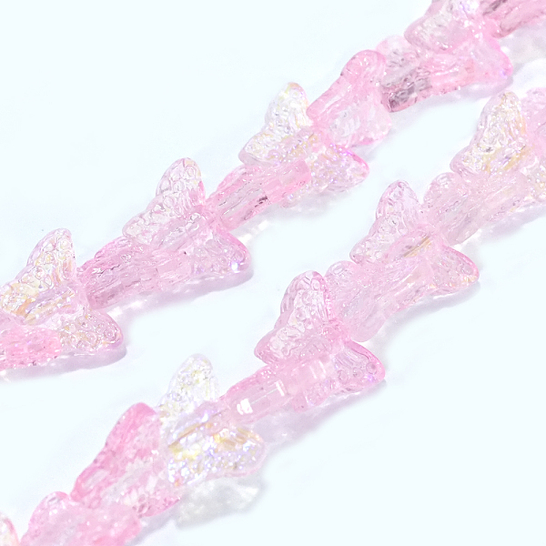 PandaHall Transparent Glass Beads Strands, Butterfy, Pink, 12.5x15.5x5mm, Hole: 1mm, about 25pcs/strand, 9.84 inch(25cm) Glass Butterfly...
PandaHall Transparent Glass Beads Strands, Butterfy, Pink, 12.5x15.5x5mm, Hole: 1mm, about 25pcs/strand, 9.84 inch(25cm) Glass Butterfly...