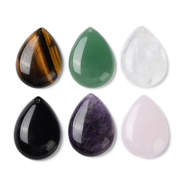 PandaHall Natural Mixed Gemstone Pendants, Teardrop Charms, 35.5x25x8.5mm, Hole: 1mm Mixed Stone Teardrop
PandaHall Natural Mixed Gemstone Pendants, Teardrop Charms, 35.5x25x8.5mm, Hole: 1mm Mixed Stone Teardrop