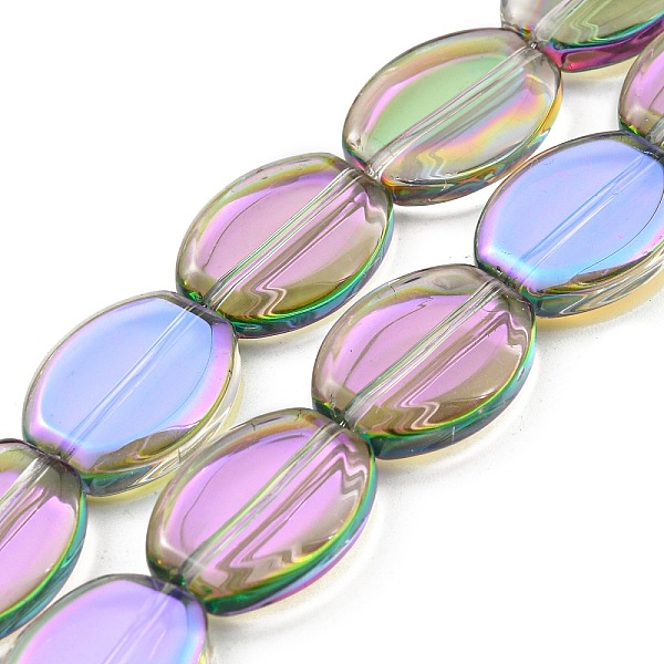 PandaHall Half Rainbow Plated Electroplate Transparent Glass Beads Strands, Oval, Medium Orchid, 17x13.5x4.5mm, Hole: 1.2mm, about...
PandaHall Half Rainbow Plated Electroplate Transparent Glass Beads Strands, Oval, Medium Orchid, 17x13.5x4.5mm, Hole: 1.2mm, about...