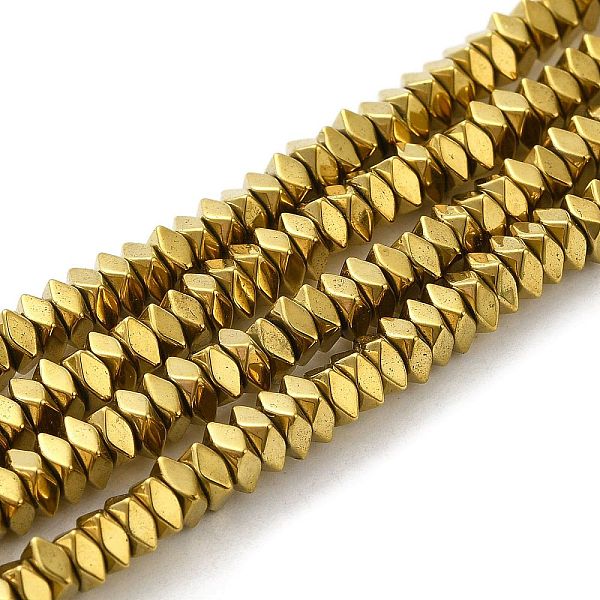 PandaHall Electroplate Non-magnetic Synthetic Hematite Beads Strands, Faceted Square, Golden Plated, 4x4x2mm, Hole: 1mm, about 210pcs/strand...
PandaHall Electroplate Non-magnetic Synthetic Hematite Beads Strands, Faceted Square, Golden Plated, 4x4x2mm, Hole: 1mm, about 210pcs/strand...