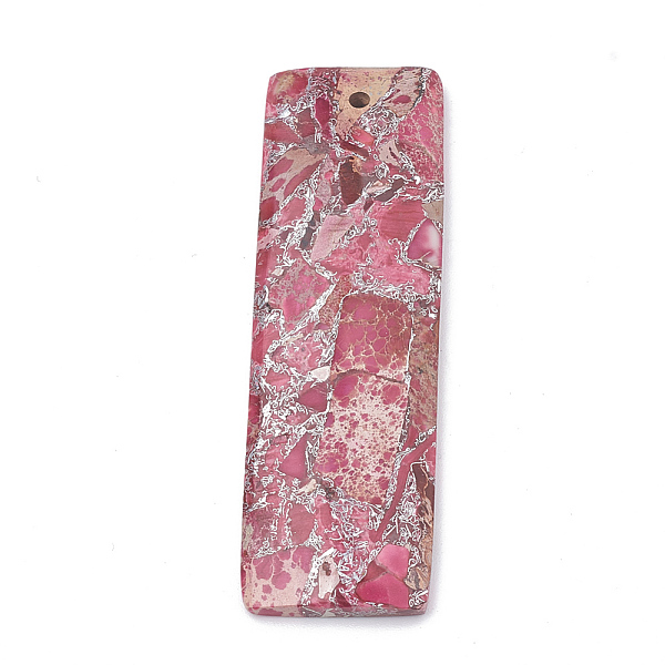 PandaHall Synthetic Silver Line Regalite/Imperial Jasper/Sea Sediment Jasper Big Pendants, Rectangle, 60x18~19x4mm, Hole: 1.2~1.8mm Imperial...
PandaHall Synthetic Silver Line Regalite/Imperial Jasper/Sea Sediment Jasper Big Pendants, Rectangle, 60x18~19x4mm, Hole: 1.2~1.8mm Imperial...