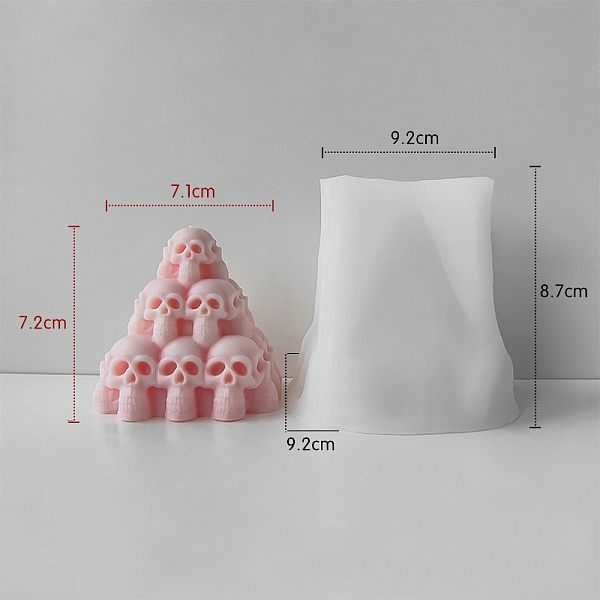 PandaHall DIY Silicone Statue Candle Molds, For Candle Making, Skull, Triangle, 9.2x9.2x8.7cm Silicone Triangle White
PandaHall DIY Silicone Statue Candle Molds, For Candle Making, Skull, Triangle, 9.2x9.2x8.7cm Silicone Triangle White