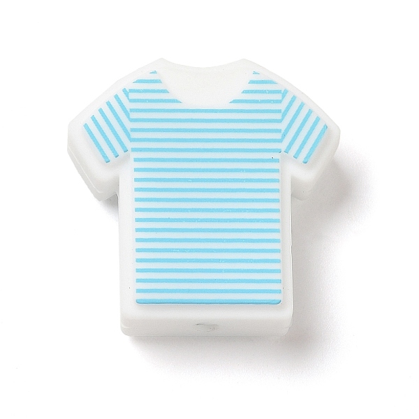 PandaHall Silicone Focal Beads, T-shirt, Sky Blue, 26x26x8mm, Hole: 2mm Silicone Clothes
PandaHall Silicone Focal Beads, T-shirt, Sky Blue, 26x26x8mm, Hole: 2mm Silicone Clothes