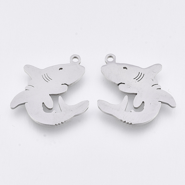 PandaHall 201 Stainless Steel Pendants, Laser Cut Pendants, Shark Shape, Stainless Steel Color, 20x18.5x1mm, Hole: 1.4mm 201 Stainless Steel...
PandaHall 201 Stainless Steel Pendants, Laser Cut Pendants, Shark Shape, Stainless Steel Color, 20x18.5x1mm, Hole: 1.4mm 201 Stainless Steel...