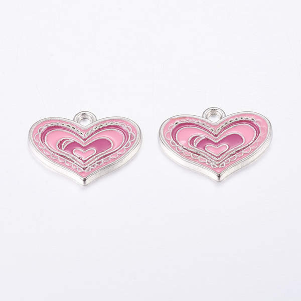 PandaHall Alloy Enamel Pendants, Cadmium Free & Lead Free, Heart, Great For Mother's Day Gifts Making, Platinum, Pink, 19.5x14.5x2mm, Hole...
PandaHall Alloy Enamel Pendants, Cadmium Free & Lead Free, Heart, Great For Mother's Day Gifts Making, Platinum, Pink, 19.5x14.5x2mm, Hole...