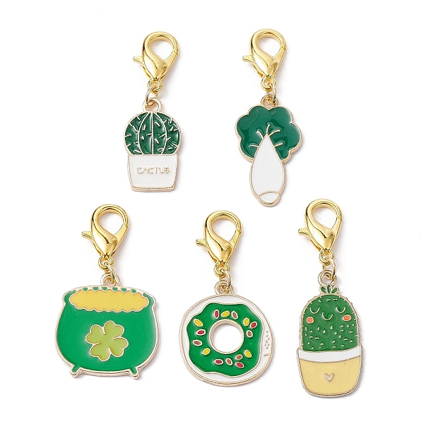 PandaHall Alloy Enamel Pendant Decorations, with Zinc Alloy Lobster Claw Clasps, Mixed Shapes, Green, 38.5~44.5mm Alloy+Enamel Mixed Shapes...
PandaHall Alloy Enamel Pendant Decorations, with Zinc Alloy Lobster Claw Clasps, Mixed Shapes, Green, 38.5~44.5mm Alloy+Enamel Mixed Shapes...