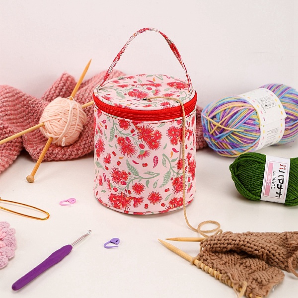 PandaHall Oxford Zipper Knitting Bucket Bag with Handle, Yarn Storage Organizer, Crochet Hooks & Knitting Needles Bag, Red Spider Lily...
PandaHall Oxford Zipper Knitting Bucket Bag with Handle, Yarn Storage Organizer, Crochet Hooks & Knitting Needles Bag, Red Spider Lily...