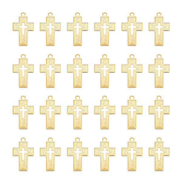 PandaHall Unicraftale 24Pcs Ion Plating(IP) 304 Stainless Steel Pendants, Cross Charms, Religion, Golden, 23x14x1mm, Hole: 1.8mm 304...
PandaHall Unicraftale 24Pcs Ion Plating(IP) 304 Stainless Steel Pendants, Cross Charms, Religion, Golden, 23x14x1mm, Hole: 1.8mm 304...