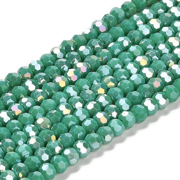 PandaHall Opaque Glass Beads Stands, AB Color, Faceted(32 Facets), Round, Medium Sea Green, 4.5x4mm, Hole: 1mm, about 87~93pcs/strand...
PandaHall Opaque Glass Beads Stands, AB Color, Faceted(32 Facets), Round, Medium Sea Green, 4.5x4mm, Hole: 1mm, about 87~93pcs/strand...