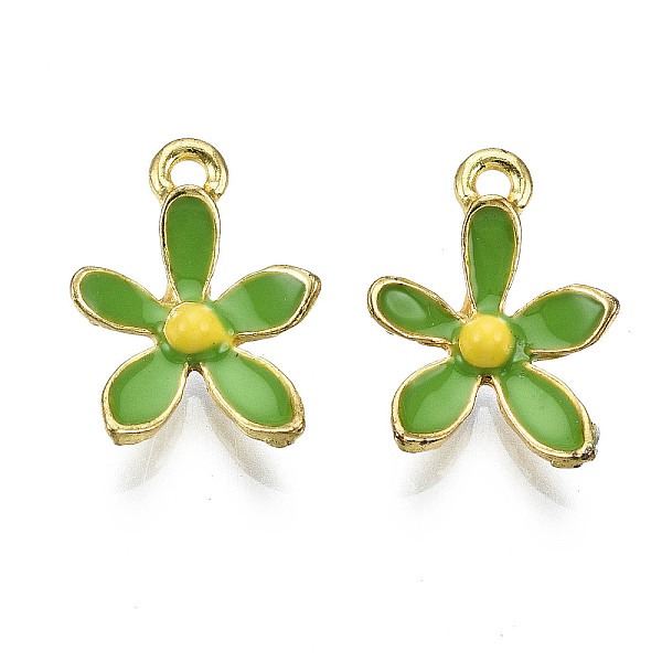 PandaHall Alloy Enamel Pendants, Cadmium Free & Lead Free, Golden, Flower, Lime Green, 16x11.5x3.5mm, Hole: 1.5mm Alloy+Enamel Flower
PandaHall Alloy Enamel Pendants, Cadmium Free & Lead Free, Golden, Flower, Lime Green, 16x11.5x3.5mm, Hole: 1.5mm Alloy+Enamel Flower