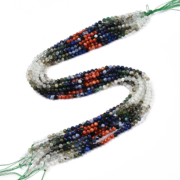 PandaHall Natural Mixed Gemstone Beads Strands, Round Beads, Faceted, 4x4mm, Hole: 0.6mm, about 104~108pcs/strand, 15.35''~15.75''(39~40cm)...
PandaHall Natural Mixed Gemstone Beads Strands, Round Beads, Faceted, 4x4mm, Hole: 0.6mm, about 104~108pcs/strand, 15.35''~15.75''(39~40cm)...