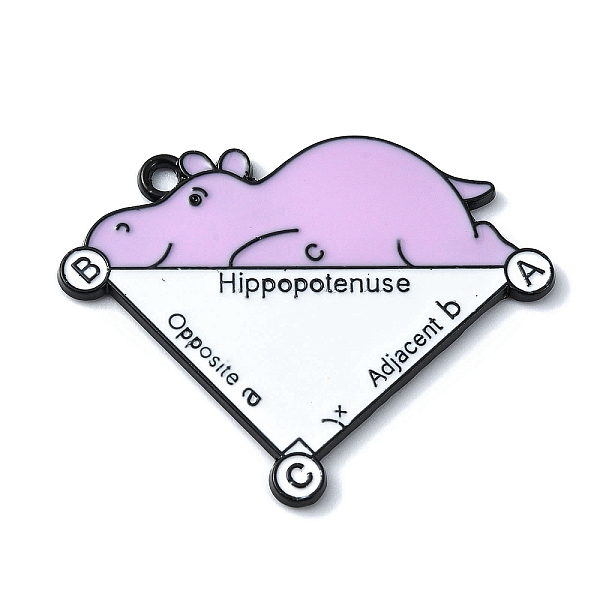PandaHall Alloy Enamel Pendants, Hippo with Word Hippopotenuse Charm, Black, Plum, 29.5x37.5x1.5mm, Hole: 2mm Alloy+Enamel Hippo Purple
PandaHall Alloy Enamel Pendants, Hippo with Word Hippopotenuse Charm, Black, Plum, 29.5x37.5x1.5mm, Hole: 2mm Alloy+Enamel Hippo Purple