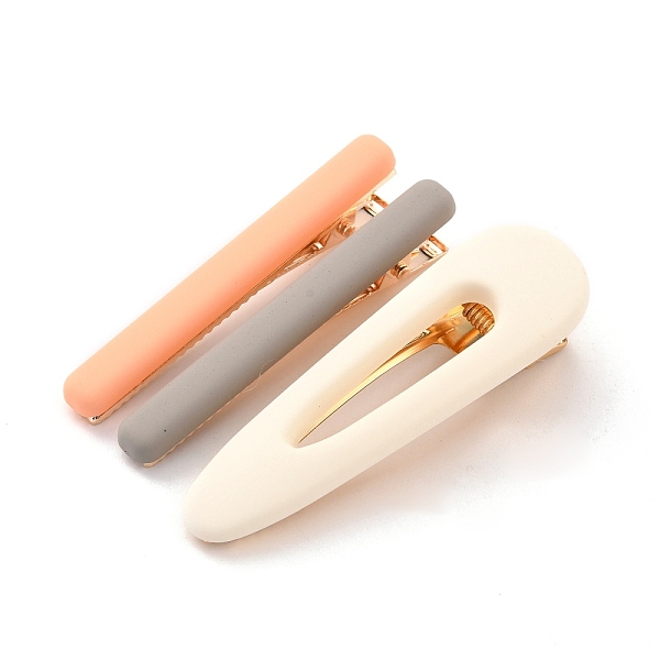 PandaHall Resin Alligator Hair Clips, with Light Gold Alloy Findings, Rectangle & Teardrop, Moccasin, 61x7.5x15mm, 3pcs/set Alloy Orange
PandaHall Resin Alligator Hair Clips, with Light Gold Alloy Findings, Rectangle & Teardrop, Moccasin, 61x7.5x15mm, 3pcs/set Alloy Orange