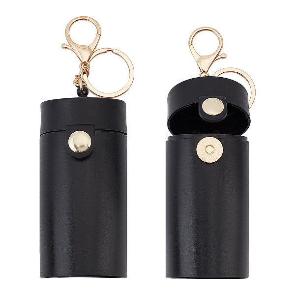 PandaHall WADORN Portable Chapstick Keychain Holder, 6.1 Inch Lipstick Case with Keyring Small Snap-on Lip Balm Sleeves Organizer Women..., Black
PandaHall WADORN Portable Chapstick Keychain Holder, 6.1 Inch Lipstick Case with Keyring Small Snap-on Lip Balm Sleeves Organizer Women..., Black
