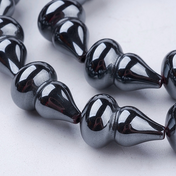 PandaHall Non-magnetic Synthetic Hematite Beads Strands, Calabash/Gourd, 17.5x11mm, Hole: 1.5mm, about 23pcs/strand, 15.9 inch(40.5cm)...
PandaHall Non-magnetic Synthetic Hematite Beads Strands, Calabash/Gourd, 17.5x11mm, Hole: 1.5mm, about 23pcs/strand, 15.9 inch(40.5cm)...