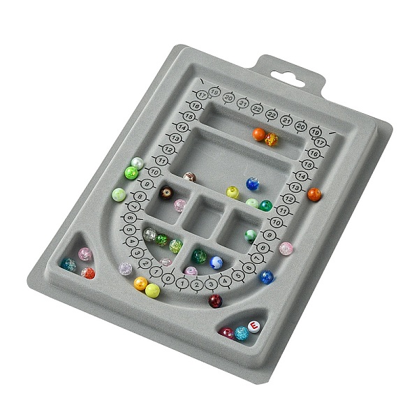PandaHall Plastic Flocked Bead Design Boards, Necklace Design Boards, Rectangle, Light Grey, 23x15.6x1.3cm Plastic
PandaHall Plastic Flocked Bead Design Boards, Necklace Design Boards, Rectangle, Light Grey, 23x15.6x1.3cm Plastic