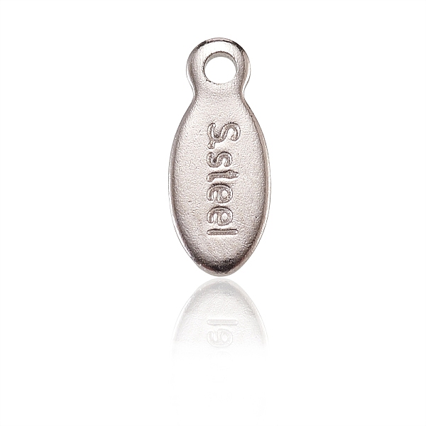 PandaHall 304 Stainless Steel Charms, Chain Extender Teardrop, Oval with Word Steel, Stainless Steel Color, 10x4x0.9mm, Hole: 1.2mm 304...
PandaHall 304 Stainless Steel Charms, Chain Extender Teardrop, Oval with Word Steel, Stainless Steel Color, 10x4x0.9mm, Hole: 1.2mm 304...