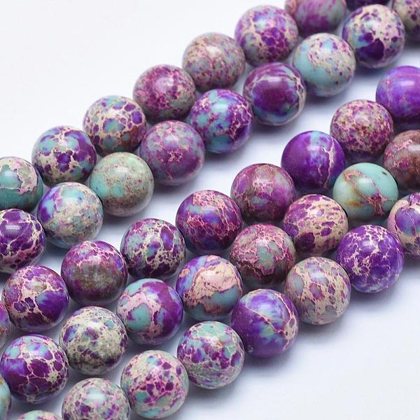 PandaHall Natural Imperial Jasper Beads Strands, Dyed, Round, Blue Violet, 4mm, Hole: 1mm, about 90pcs/strand, 15.5 inch Imperial Jasper..., Purple
PandaHall Natural Imperial Jasper Beads Strands, Dyed, Round, Blue Violet, 4mm, Hole: 1mm, about 90pcs/strand, 15.5 inch Imperial Jasper..., Purple