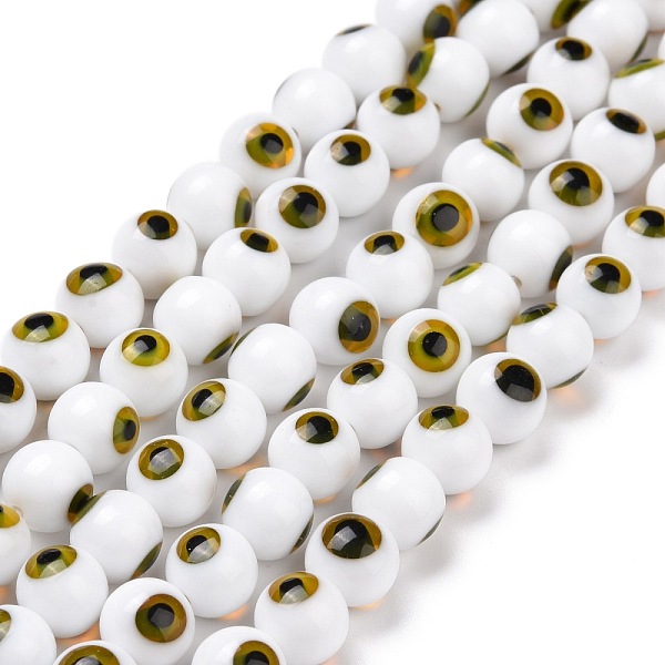 PandaHall Handmade Evil Eye Lampwork Round Bead Strands, White, 8mm, Hole: 1mm, about 49pcs/strand, 14.17 inch Lampwork Evil Eye White
PandaHall Handmade Evil Eye Lampwork Round Bead Strands, White, 8mm, Hole: 1mm, about 49pcs/strand, 14.17 inch Lampwork Evil Eye White