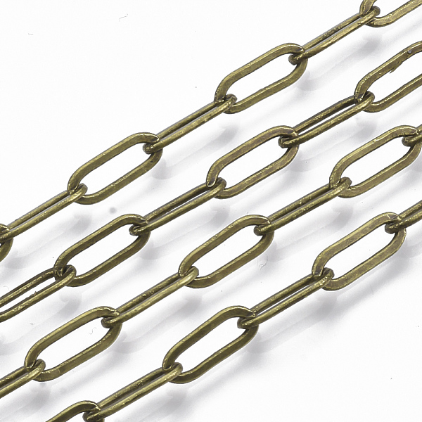 PandaHall Brass Paperclip Chains, Flat Oval, Drawn Elongated Cable Chains, Soldered, with Spool, Cadmium Free & Nickel Free & Lead Free...
PandaHall Brass Paperclip Chains, Flat Oval, Drawn Elongated Cable Chains, Soldered, with Spool, Cadmium Free & Nickel Free & Lead Free...