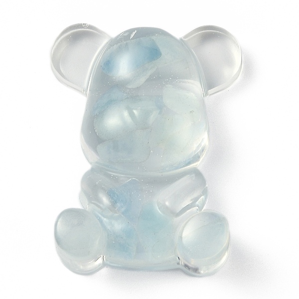 PandaHall Resin Display Decorations, with Natural Aquamarine Chips Inside, Bear, 53.5~53.8x41~41.5x17.5~21mm Aquamarine Bear
PandaHall Resin Display Decorations, with Natural Aquamarine Chips Inside, Bear, 53.5~53.8x41~41.5x17.5~21mm Aquamarine Bear